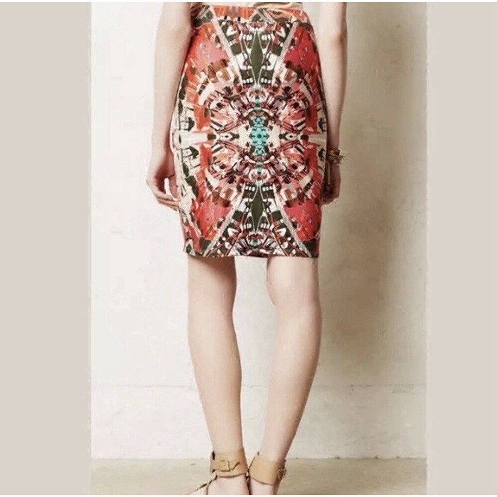 NEW Anthropologie Maeve Ligeia Faux Wrap Skirt Womens Medium $78